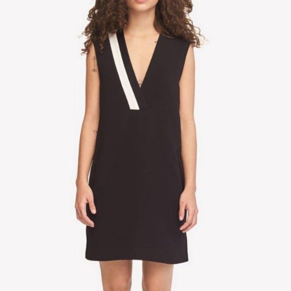 RAG & BONE Lodwick dress black white mini size 4